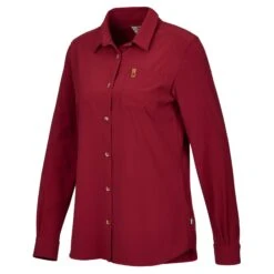 FJÄLLRÄVEN ÖVIK LITE SHIRT LS W Damen - Outdoor Bluse -Freien Sportgeschäft 5637911987 c oevik lite shirt ls w fjaellraeven 24